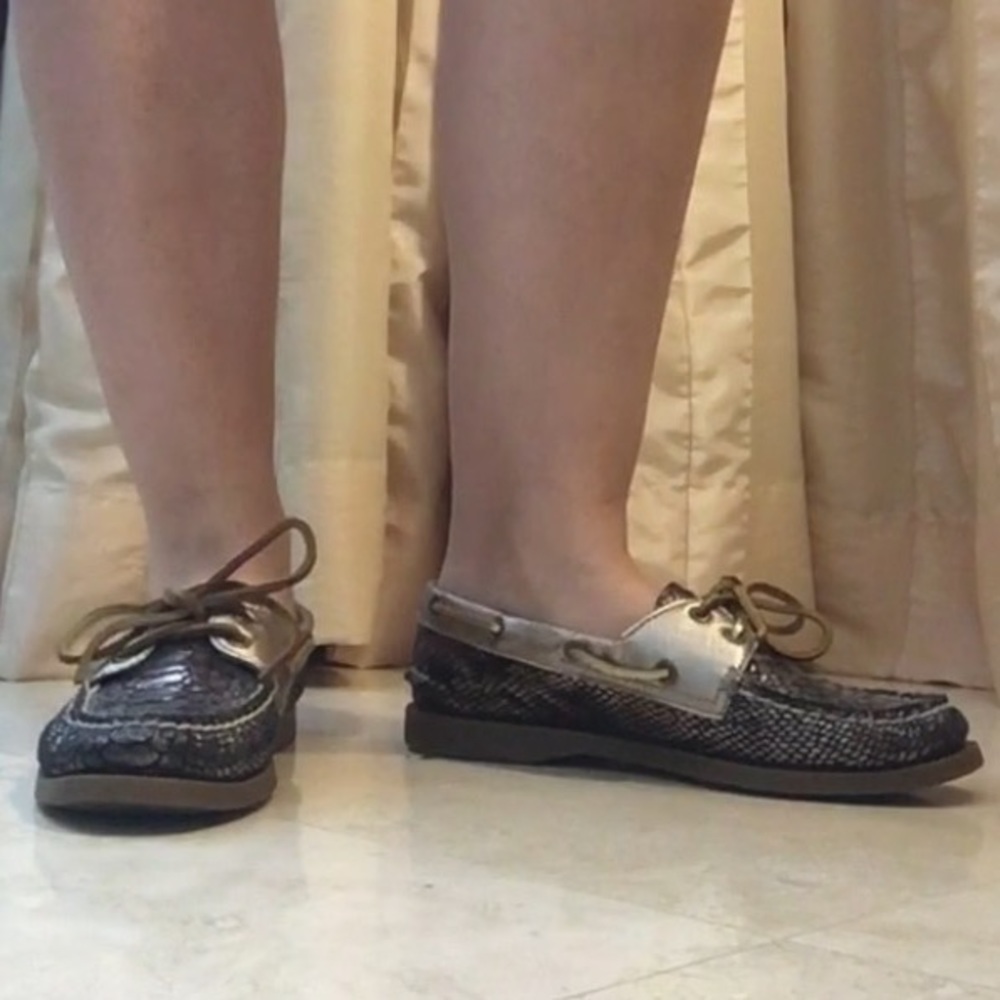 Metallic Snake Sperry Topsider